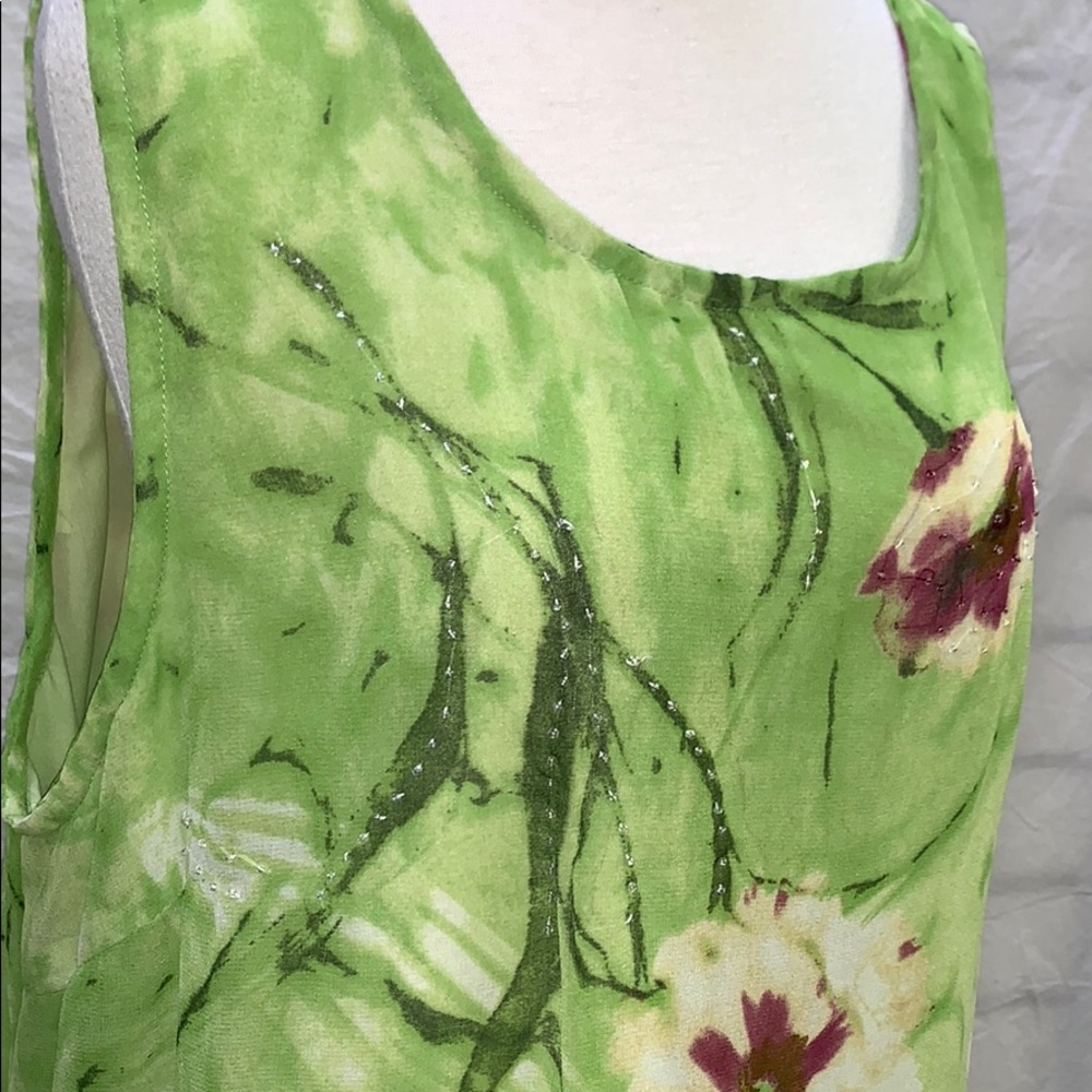 Mlle Gabrielle Floral Dress with Shear Cover